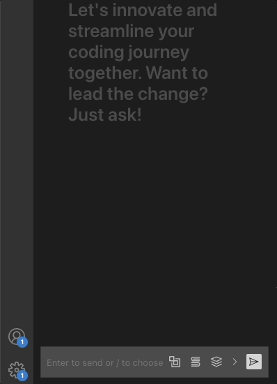 Gif with three buttons that show up on the StackSpot AI IDE chat box
