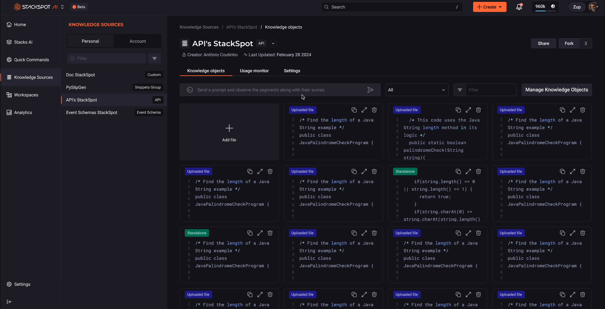 Gif showing the steps on the portal